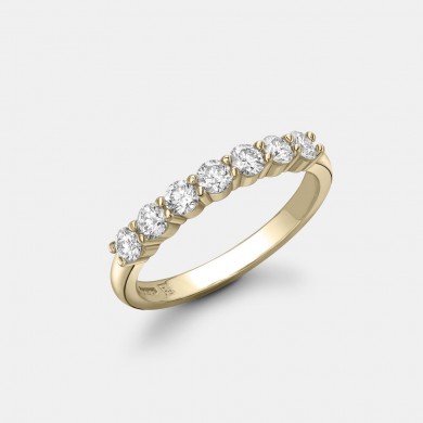 The White Gold Seven Stone Diamond Ring