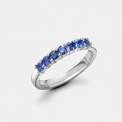 The White Gold and Sapphire Eternity Ring