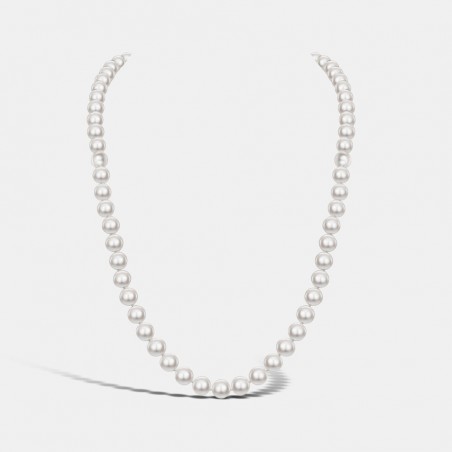 Freshwater Pearl Necklace strung by hand using traditional methods.