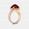 Pyramid Ring in Gold with Garnet