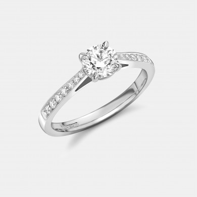 The White Gold 0.70ct Diamond Solitaire Ring