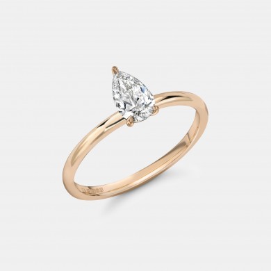 The Pear-Shaped Diamond Ring with Talon Claw Setting