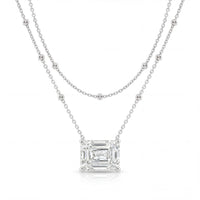 1.02ct Radiant Cut Lab-Grown Diamond Necklace in 9ct Yellow Gold