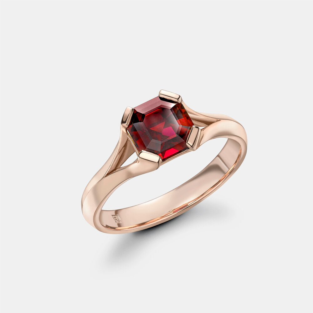 The Rose Gold and Rubellite Ring