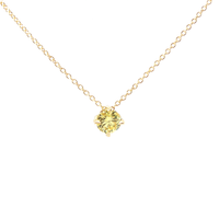 18ct Yellow Gold Yellow Lab Diamond Pendant