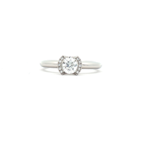 GIA Certified 0.50ct Diamond Engagement Ring in Platinum