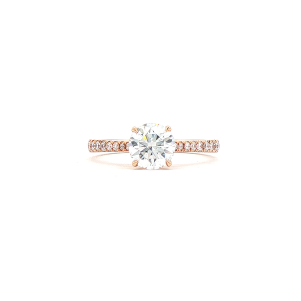 1.02ct Round Brilliant Lab-Grown Diamond Engagement Ring in 18ct Rose Gold