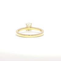 0.78ct Oval Lab-Grown Diamond Solitaire Ring in 18ct Yellow Gold
