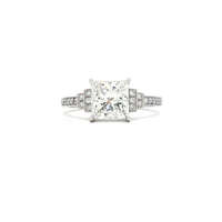 2.07ct Princess Cut Diamond Ring in Platinum