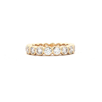 18ct Yellow Gold Lab Diamond Full Eternity Ring – 2.88ct