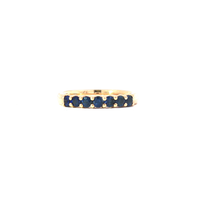 18ct Yellow Gold Blue Sapphire Eternity Ring