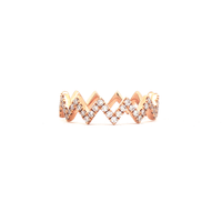18ct Yellow Gold Diamond Zig Zag Ring – 0.31ct