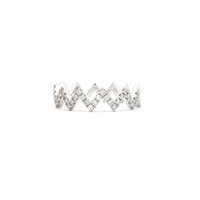 18ct Yellow Gold Diamond Zig Zag Ring – 0.31ct