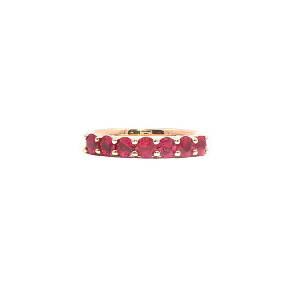 18ct Rose Gold Ruby Eternity Ring