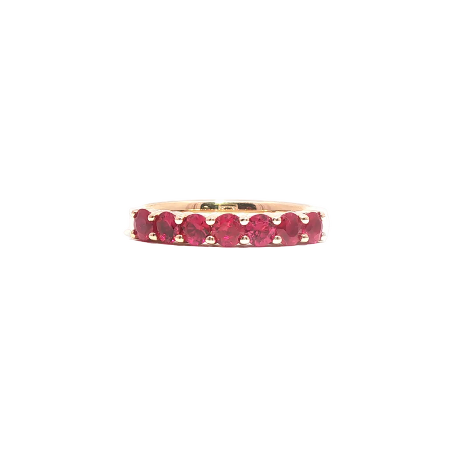 18ct Rose Gold Ruby Eternity Ring