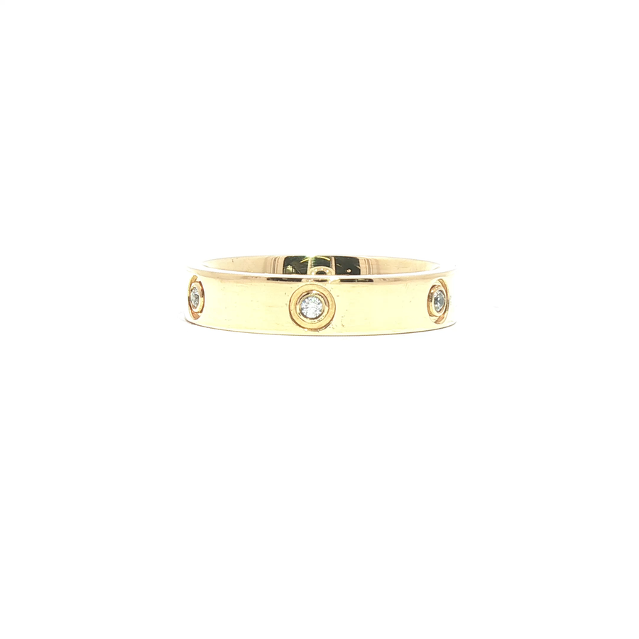 9ct Yellow Gold Lab Diamond Eternity Band