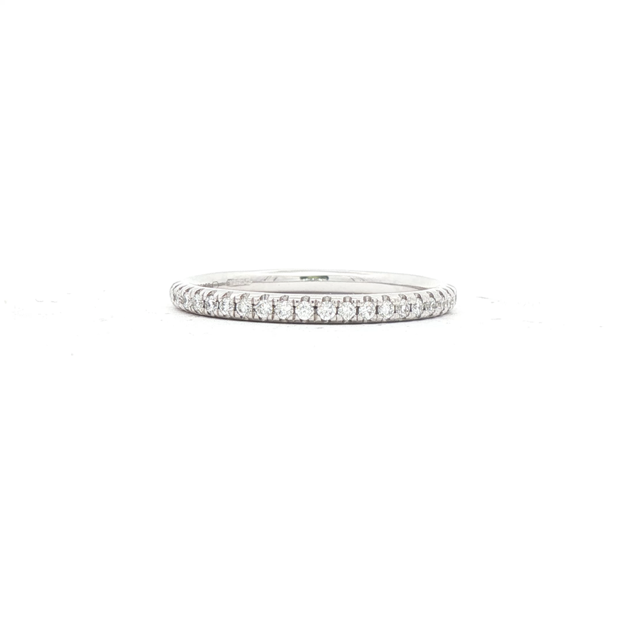 Platinum Diamond Half Eternity Ring – 0.19ct