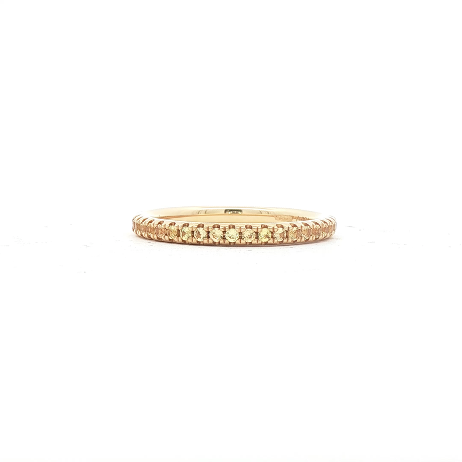 18ct Yellow Gold Yellow Sapphire Eternity Ring