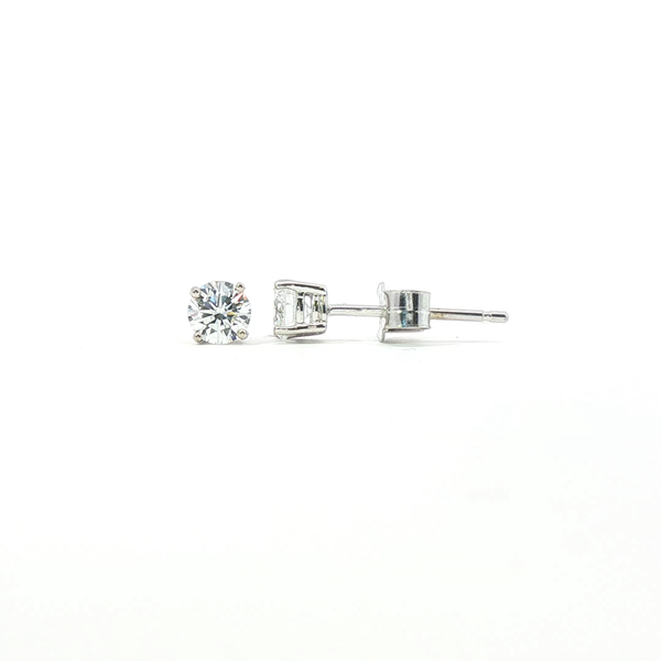 9ct White Gold Lab Grown Diamond Stud Earrings – 0.50ct Total