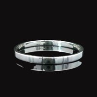 Sterling Silver Solid Hinged Bangle