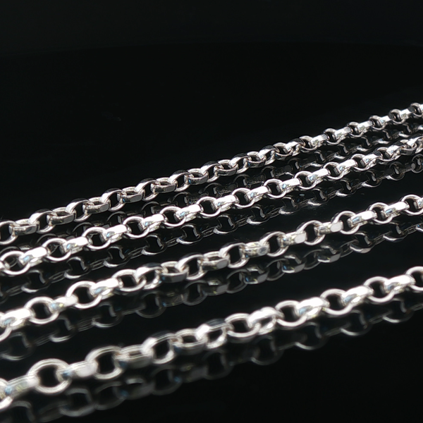 Sterling Silver Belcher Necklace – 20 Inch