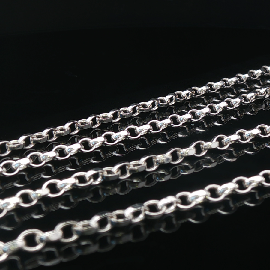 Sterling Silver Belcher Necklace – 20 Inch