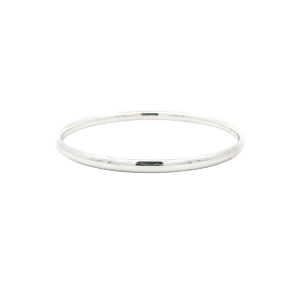 Sterling Silver Court Shaped Bangle