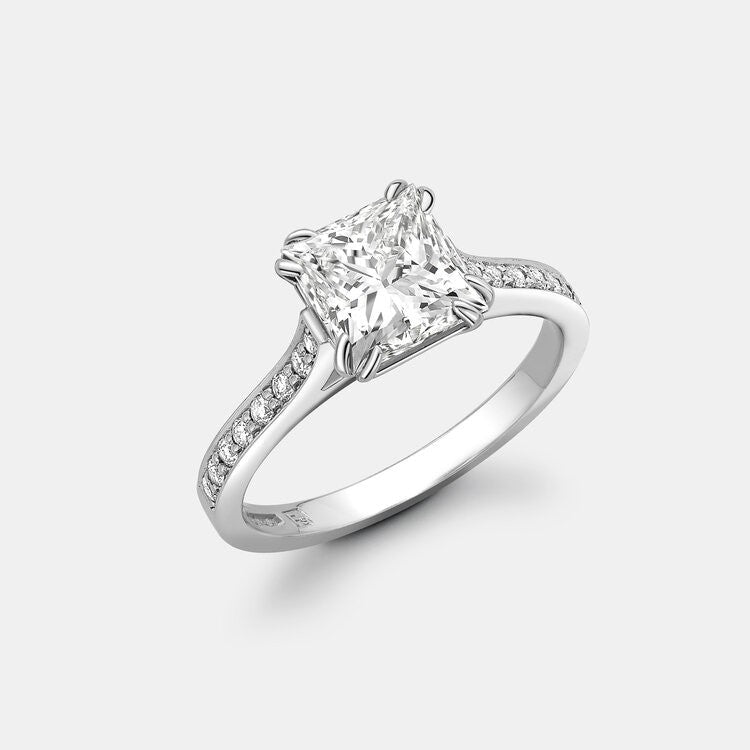 The 2.07ct Princess Cut Diamond Solitaire Ring