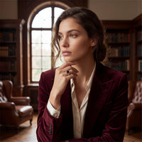 Cushion Cut Cabochon Red Garnet Rose Gold Cocktail Ring
