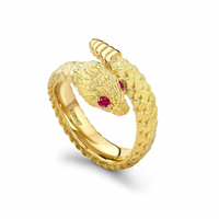 Sterling Silver Snake Ring – Jilted Collection
