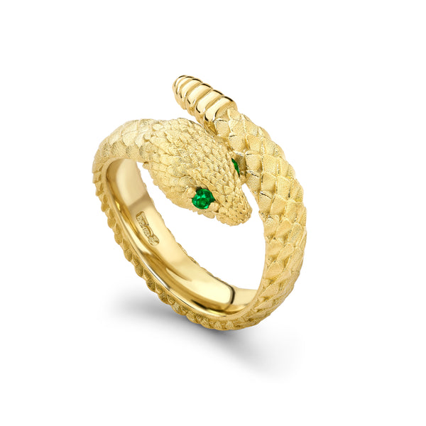 Sterling Silver Snake Ring – Jilted Collection