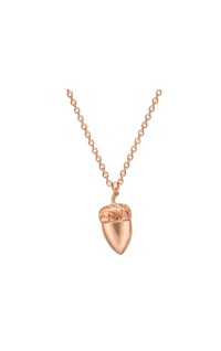 Solid Acorn Pendant in 9ct Yellow Gold