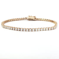 9ct White Gold Lab Diamond Tennis Bracelet