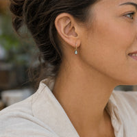 Pear Shaped Lab Diamond Drop Earrings – 1.11ct