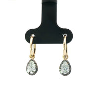 Pear Shaped Lab Diamond Drop Earrings – 1.11ct