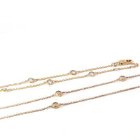 9ct Yellow Gold Diamond by the Yard Bracelet