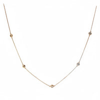 9ct Yellow Gold Diamond by the Yard Necklace