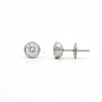 Platinum 1.00ct Lab-Grown Diamond Stud Earrings – D Colour, IF Clarity
