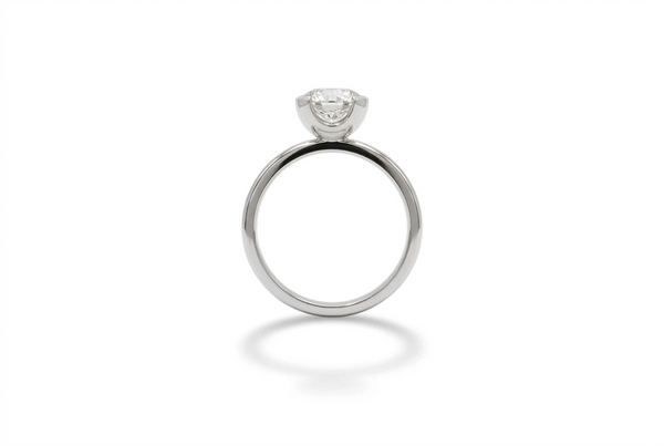 Platinum Aurora Lab Grown Diamond Solitaire Ring