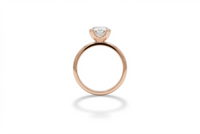 Rose Gold Aurora Lab Grown Solitaire Ring