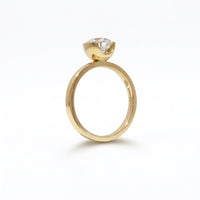 Yellow Gold Aurora Lab Grown Diamond Solitaire Ring