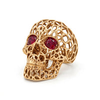 The Honeycomb Skull Ring – The Jilted Collection