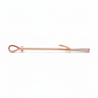 Sterling Silver Equestrian Pin with White Lab Diamonds