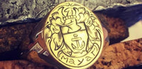 Unisex 9ct Yellow Gold Signet Ring