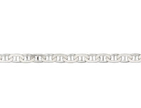 Sterling Silver Anchor Curb Bracelet