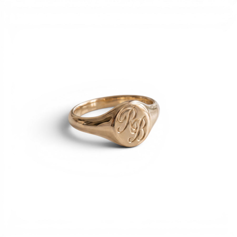 Unisex 9ct Yellow Gold Signet Ring