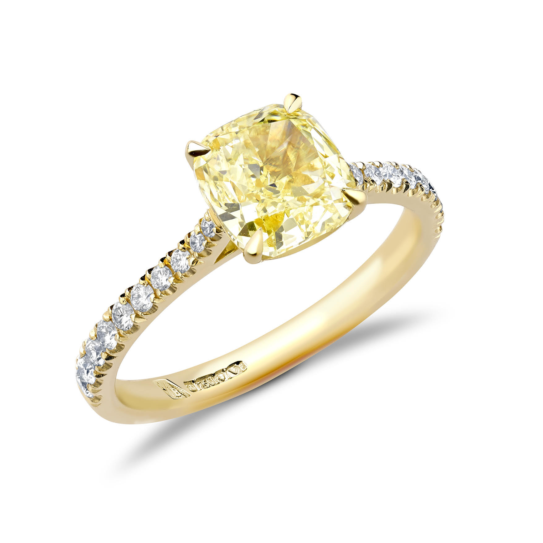 Buy Oval Shape Natural Diamond Fancy Yellow 2.10 Carat Diamond Ring Halo Engagement  Ring Natural Diamonds Canary Online in India - Etsy